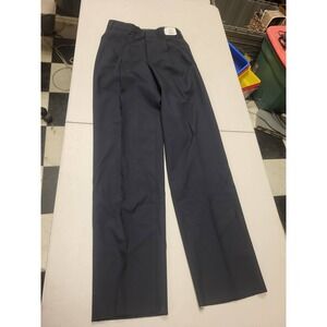 VF Imagewear Mens Dress Pants 31R 37U Blue Poly Wool Blend Trousers Workwear